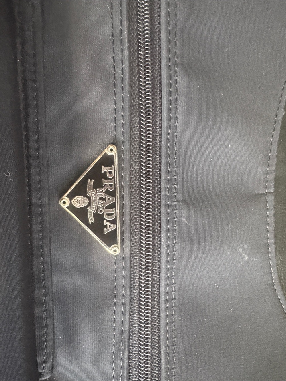 Prada Black Nylon Messenger Bag with Front Flap Pocket - Picture 3 of 7